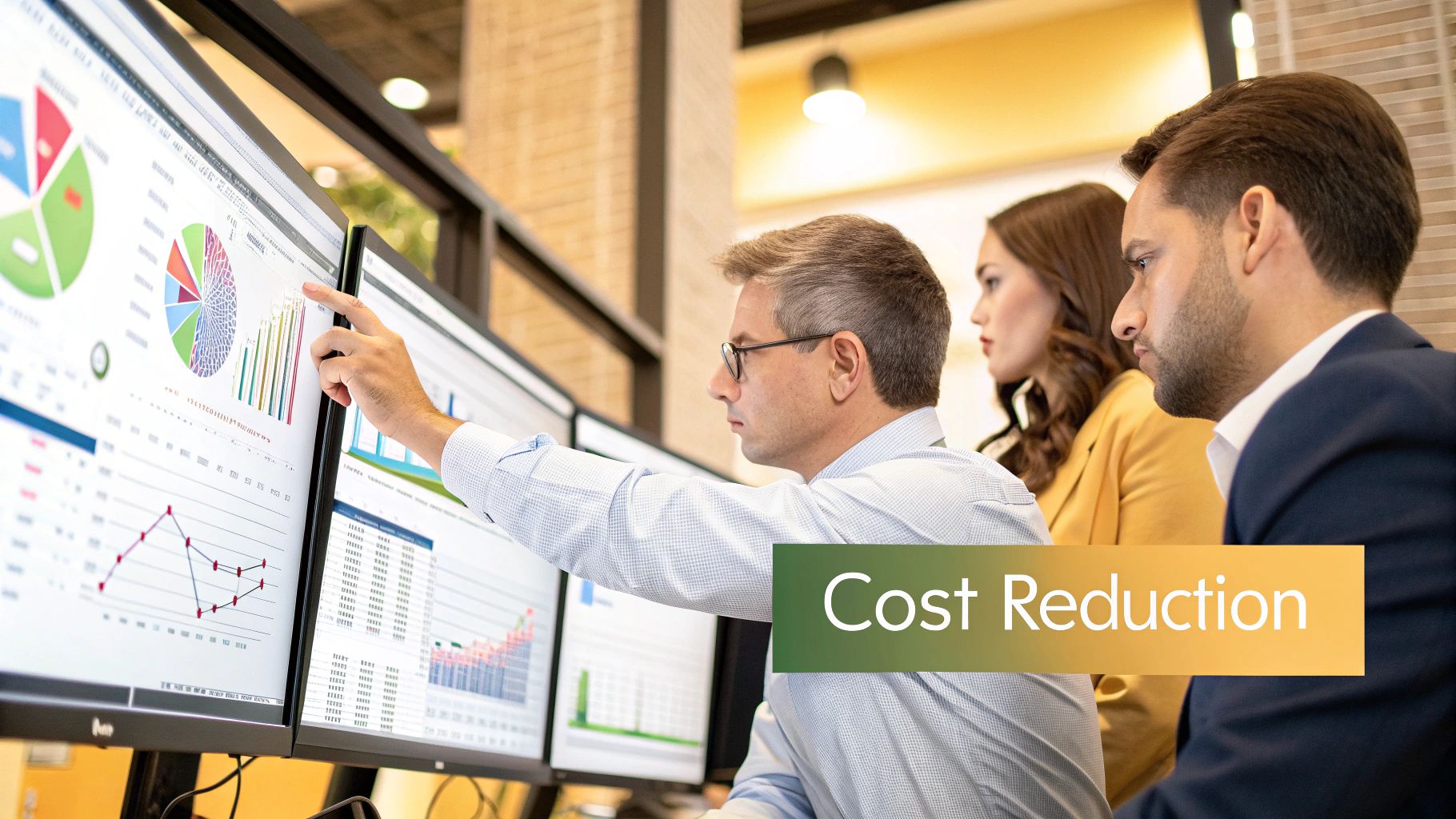 Infographic detailing how automation reduces labor, error, and overhead costs