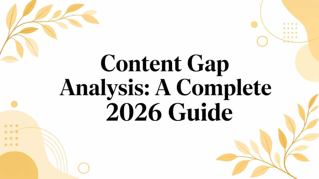 Content Gap Analysis: A Complete 2026 Guide