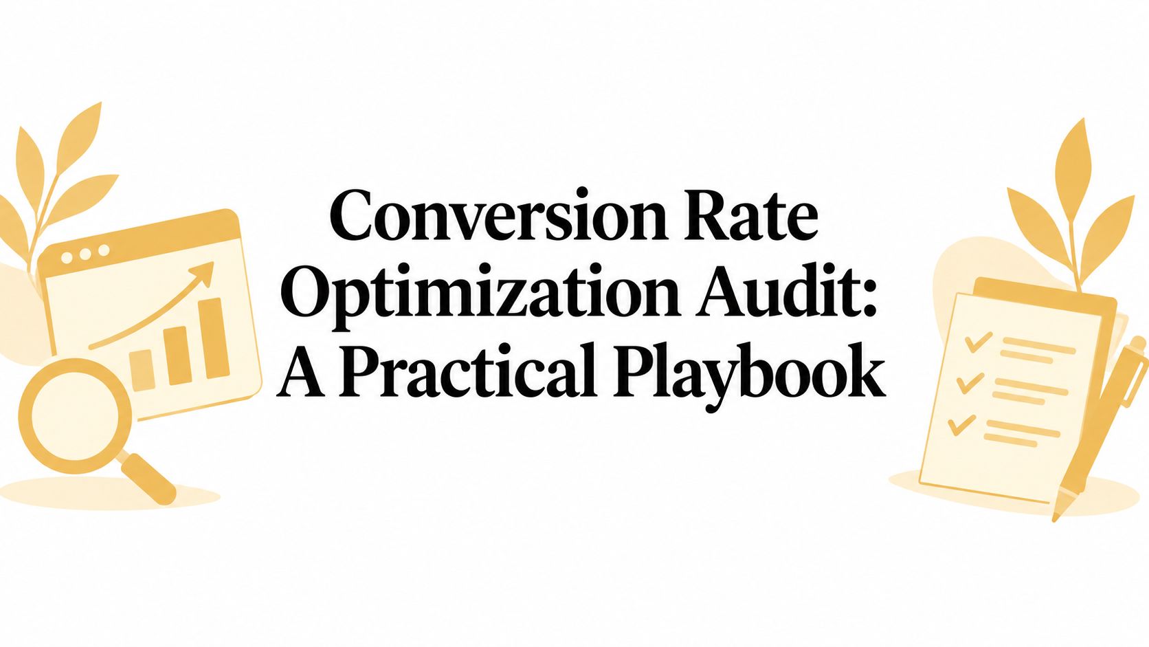 Conversion Rate Optimization Audit: A Practical Playbook