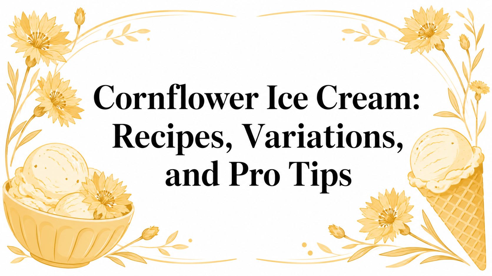 Cornflower Ice Cream: Recipes, Variations, and Pro Tips
