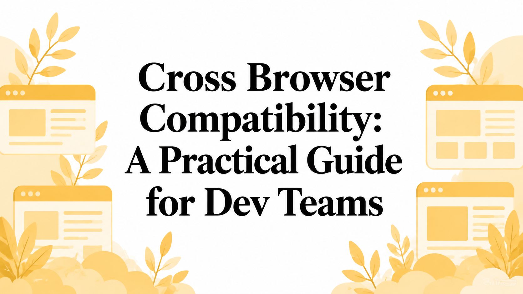 Cross Browser Compatibility: A Practical Guide for Dev Teams