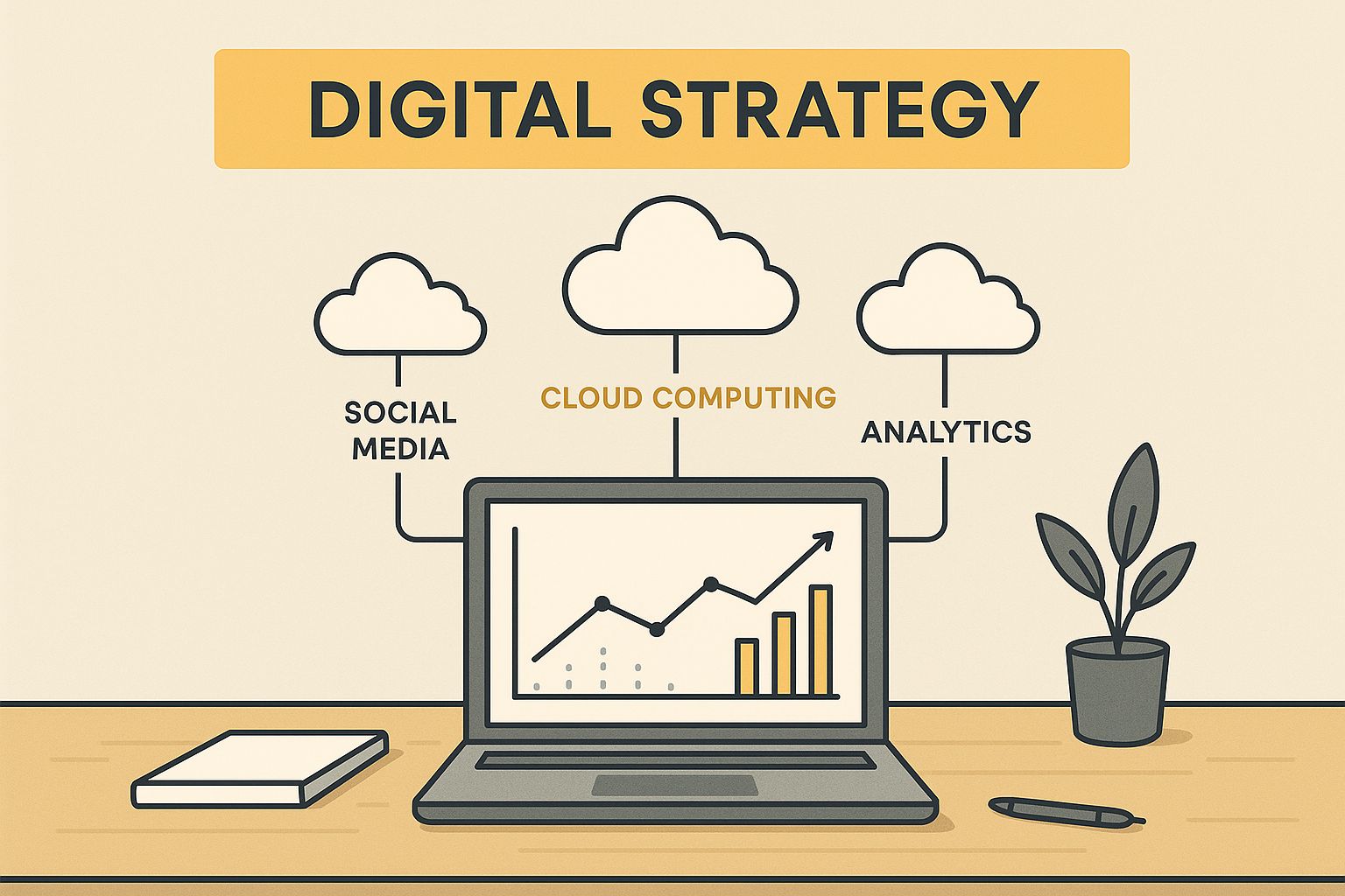 Infographic about digital transformation for small business