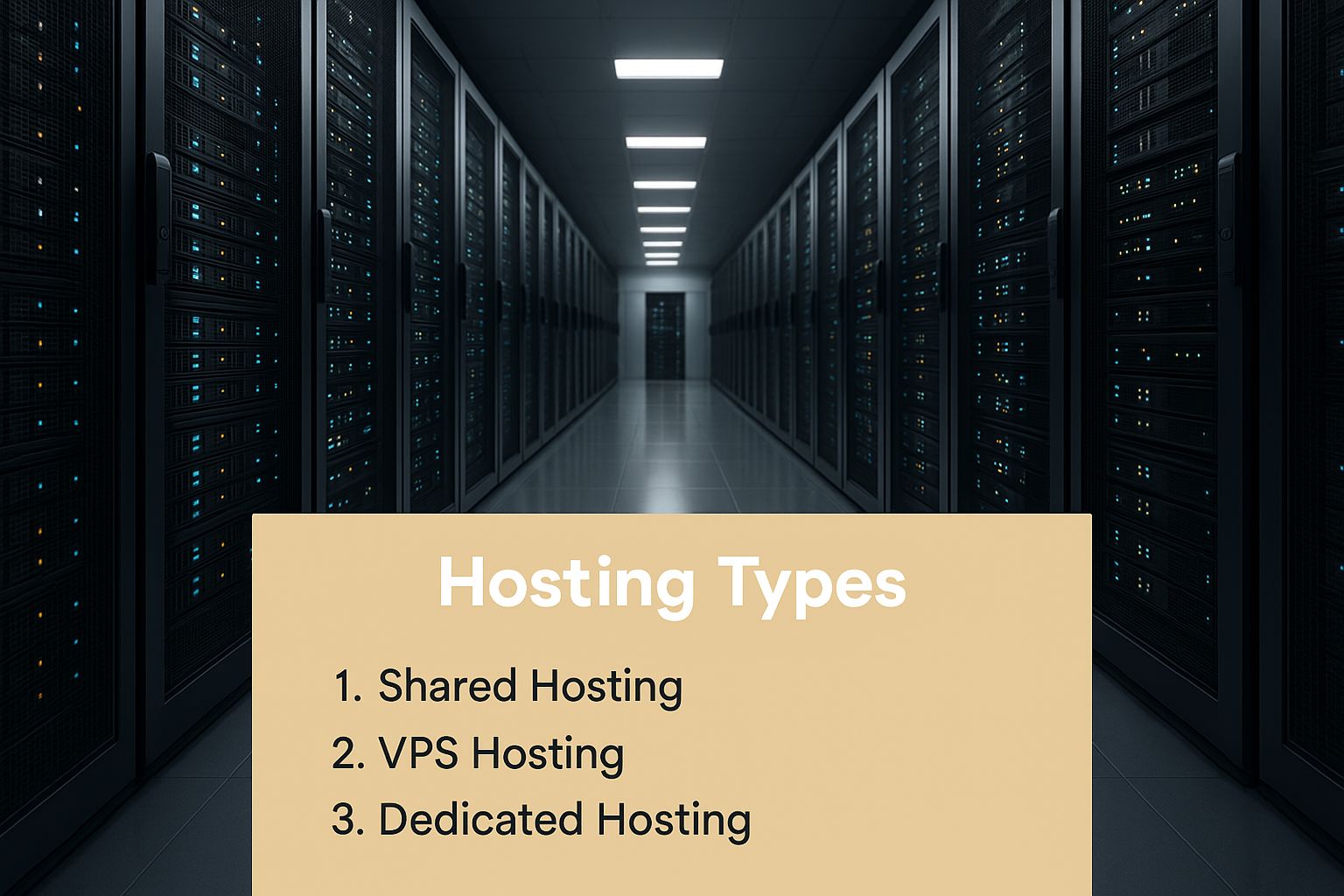 Infographic about how to choose web hosting service