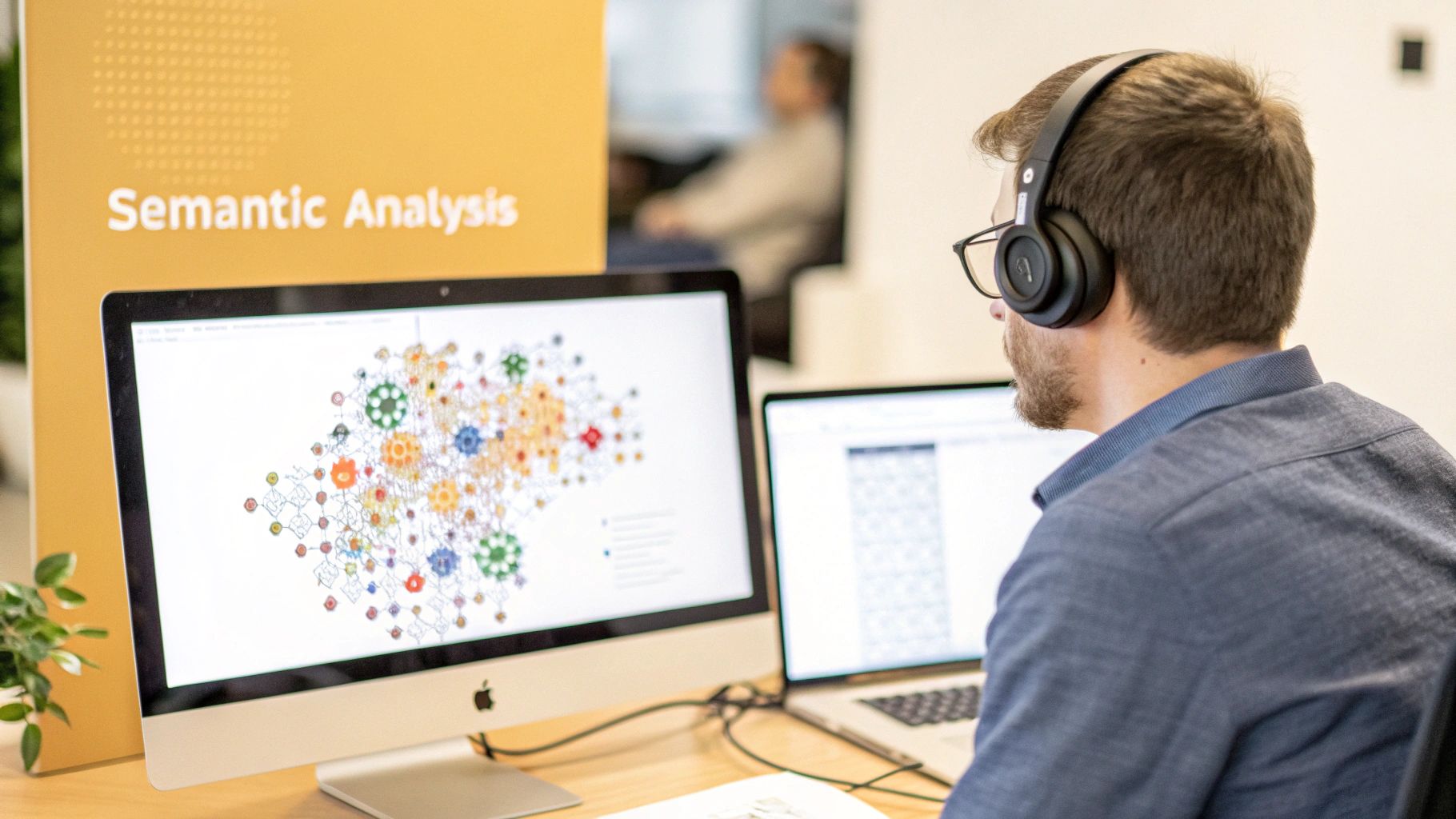 Abstract visualization of a neural network with glowing nodes and connections, representing advanced AI models.