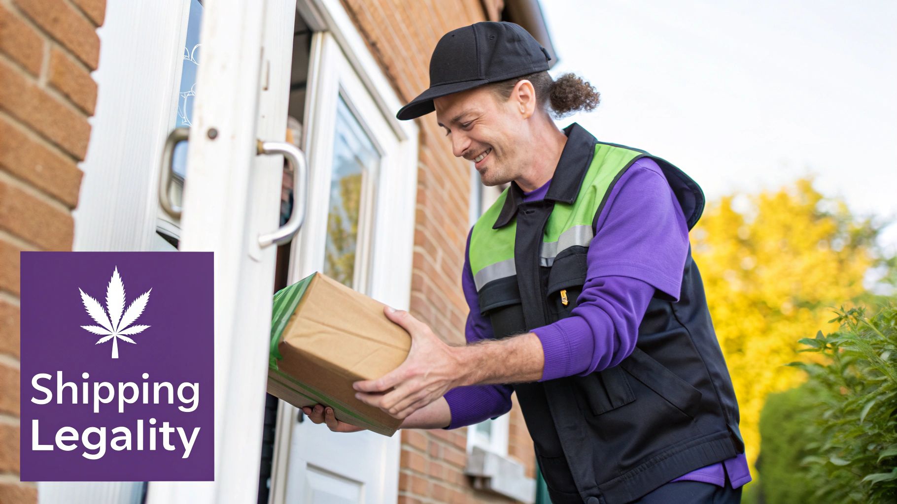 Hemp plants in a field under a sunny sky.