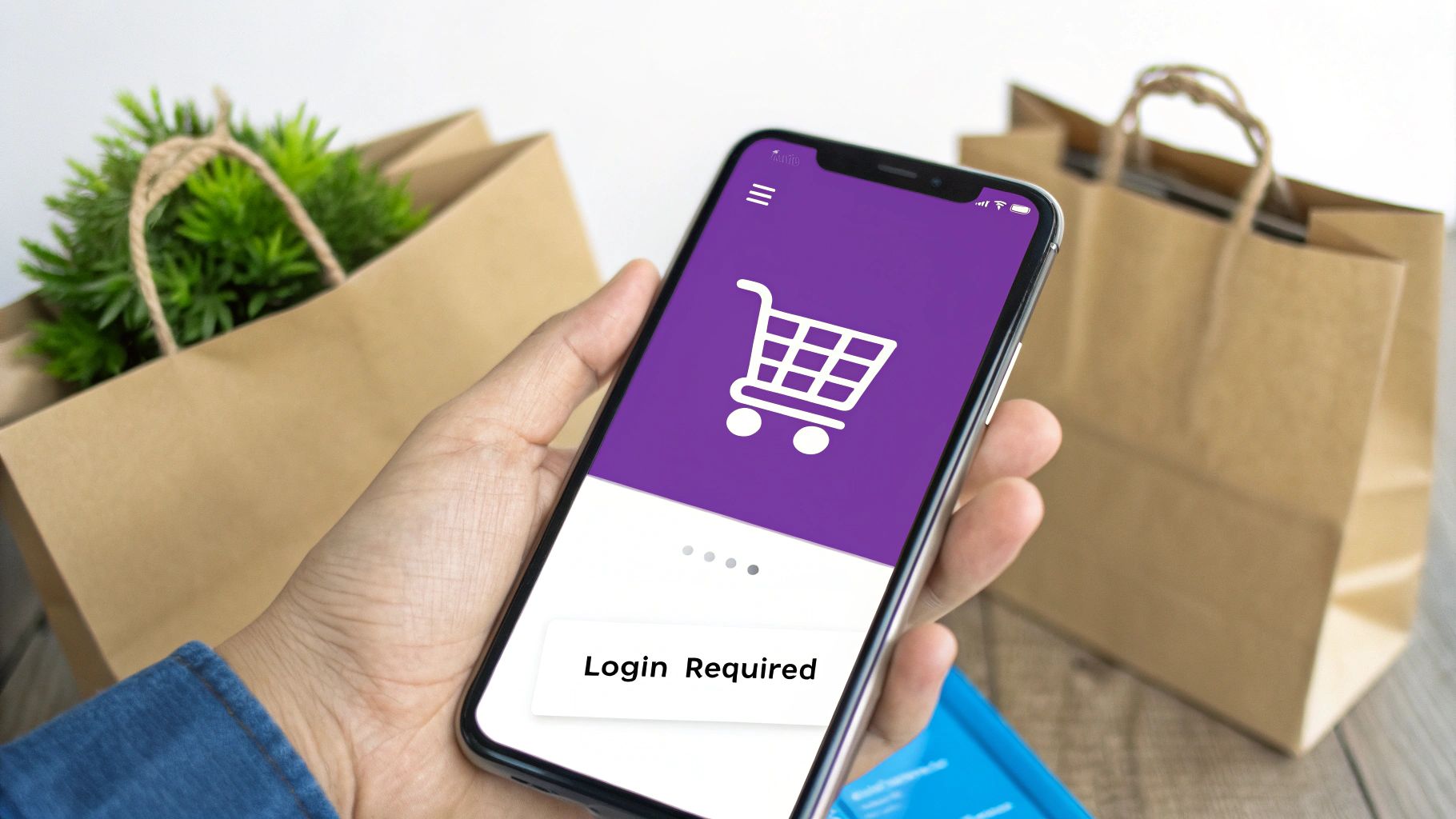 A customer looking thoughtfully at a checkout screen on a laptop