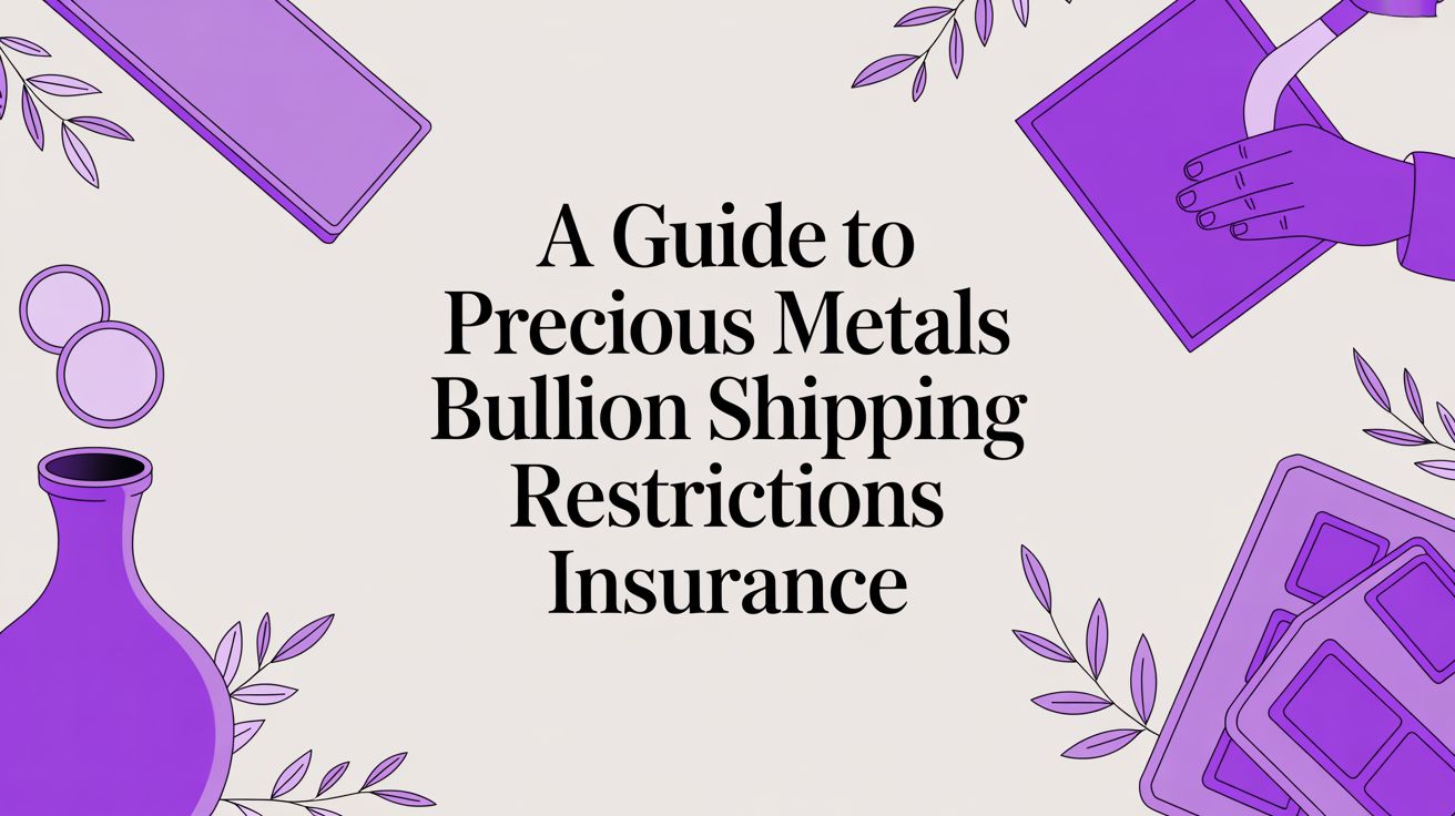 A Guide to Precious Metals Bullion Shipping Restrictions Insurance