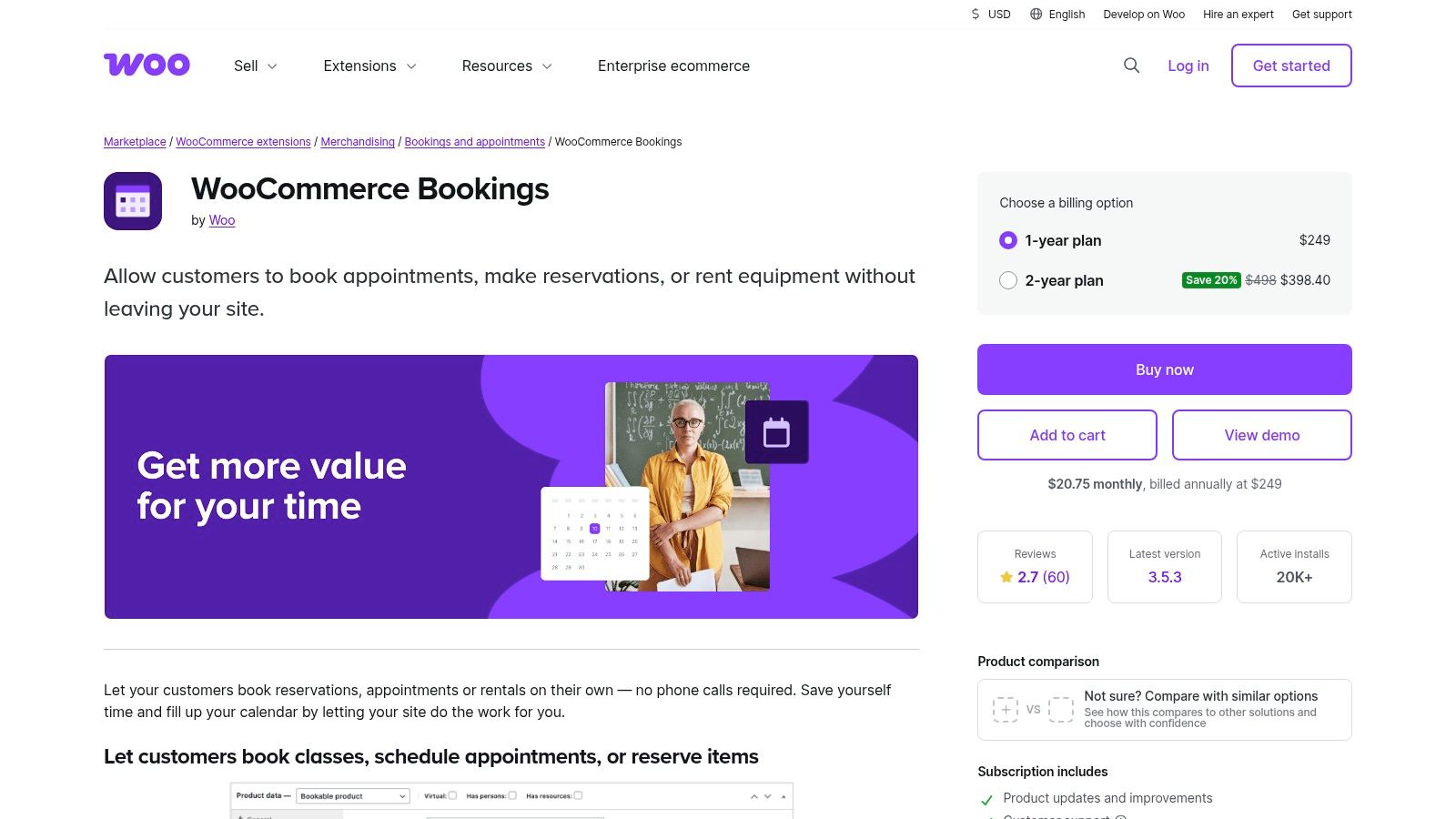 WooCommerce Bookings