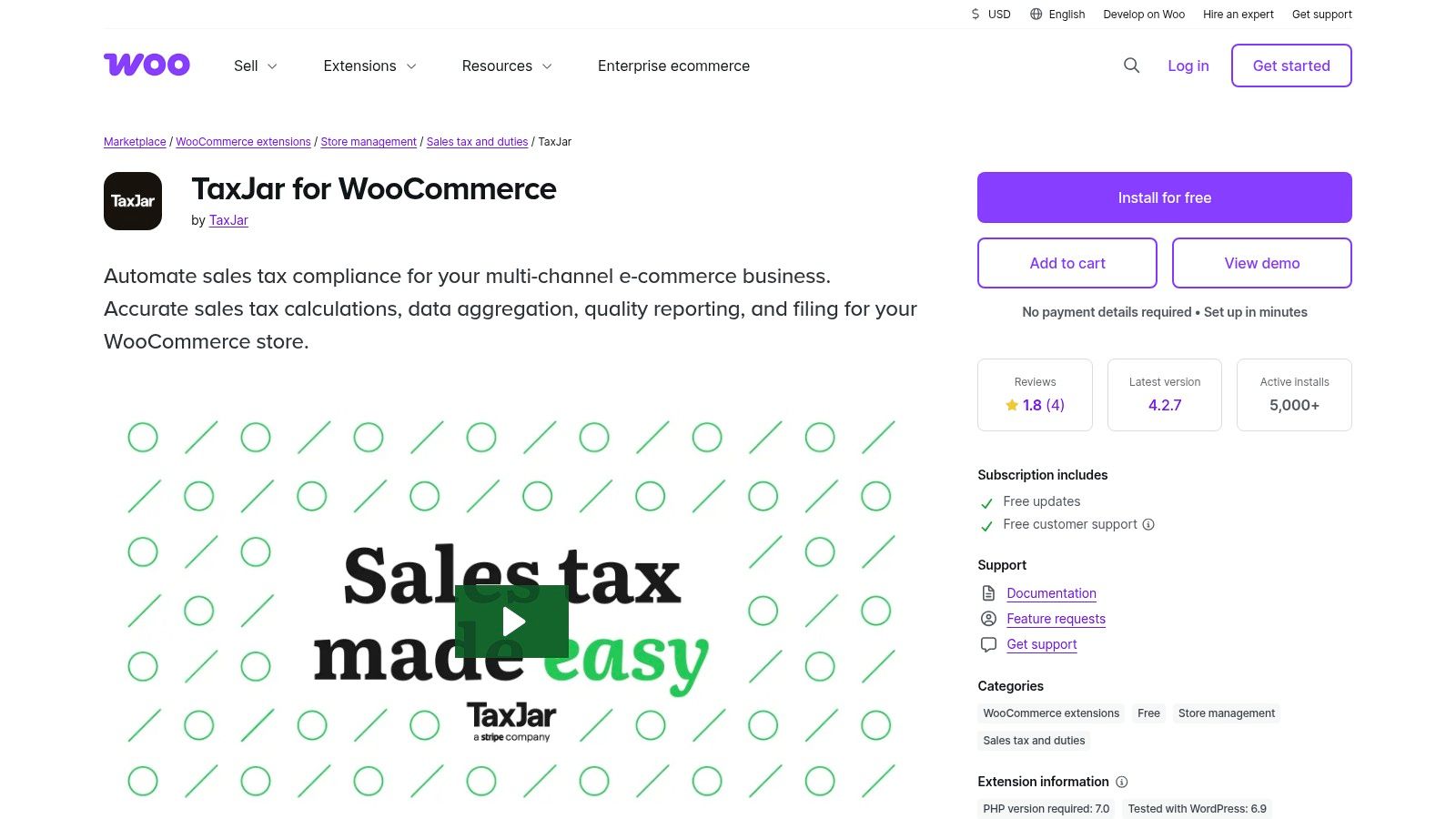 TaxJar for WooCommerce