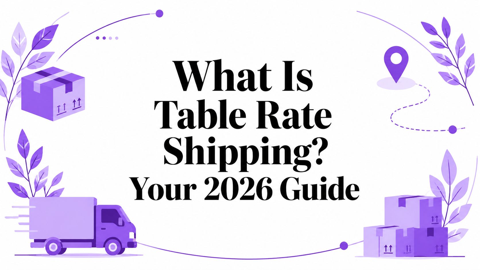 What Is Table Rate Shipping? Your 2026 Guide
