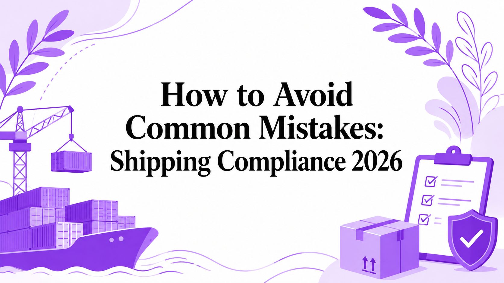 How to Avoid Common Mistakes: Shipping Compliance 2026