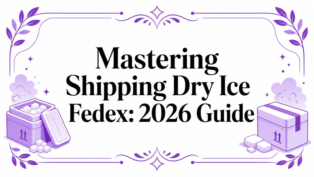 Mastering Shipping Dry Ice Fedex: 2026 Guide