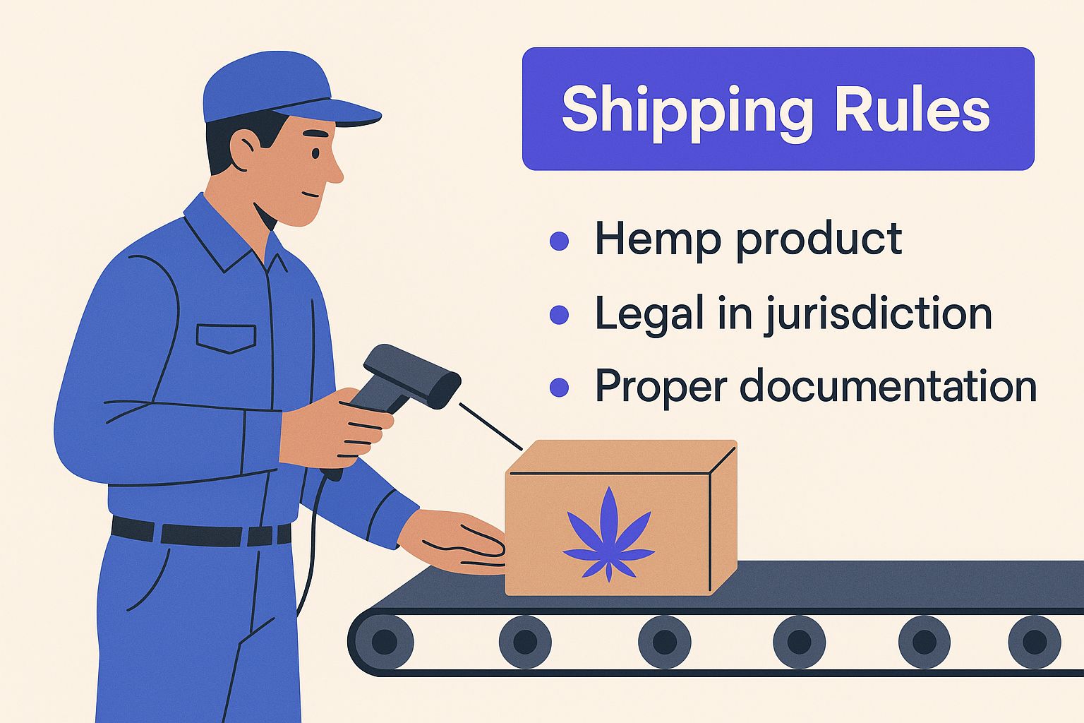 Infographic about CBD/Hemp/THCA Shipping Laws New Jersey