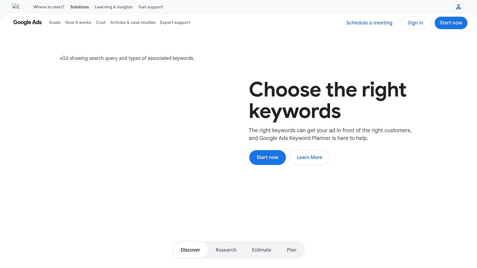 Screenshot from https://ads.google.com/home/tools/keyword-planner/