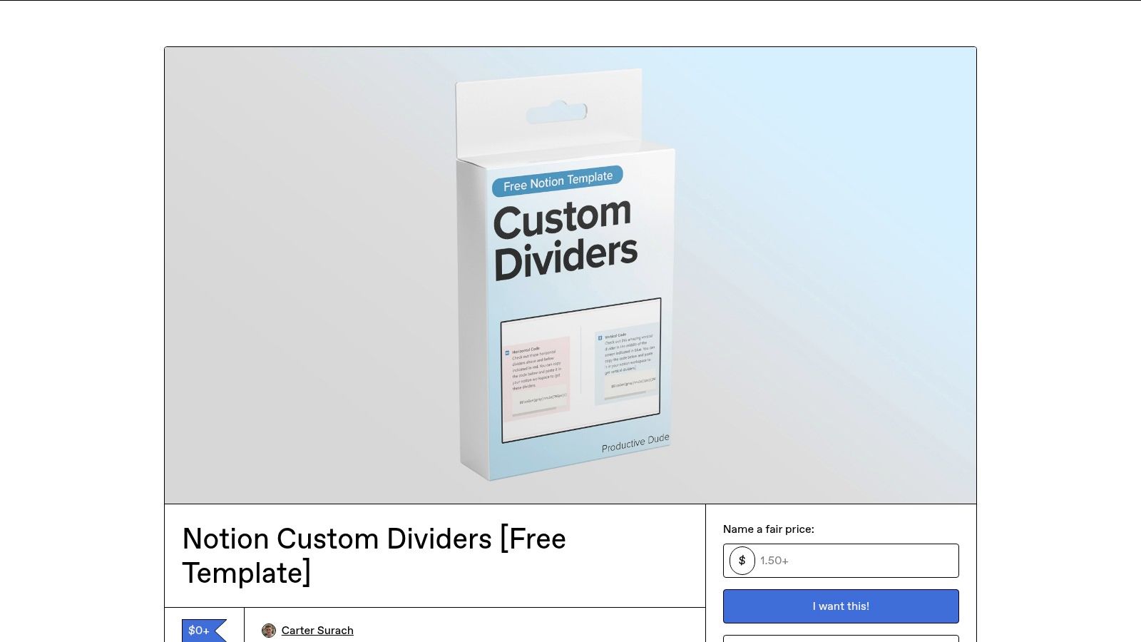 Gumroad – Carter Surach's Custom Dividers