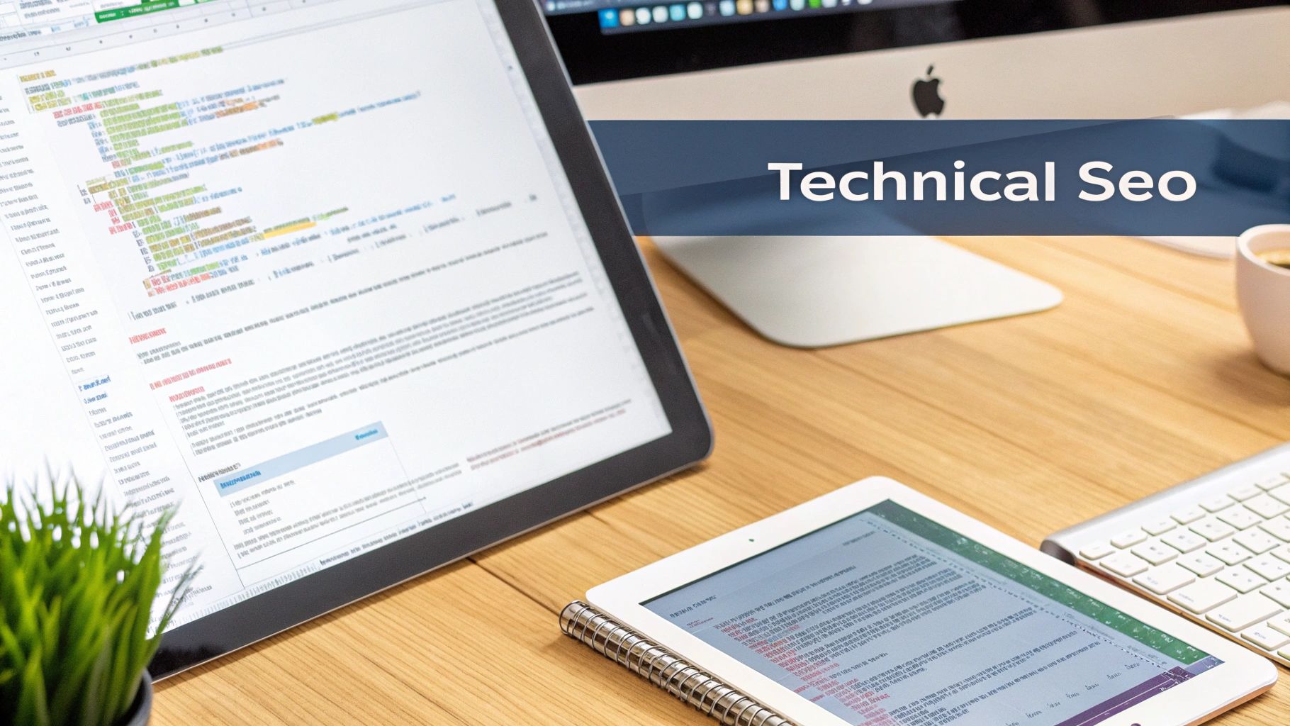 A person and a robot working together at a desk, symbolizing AI as a tool