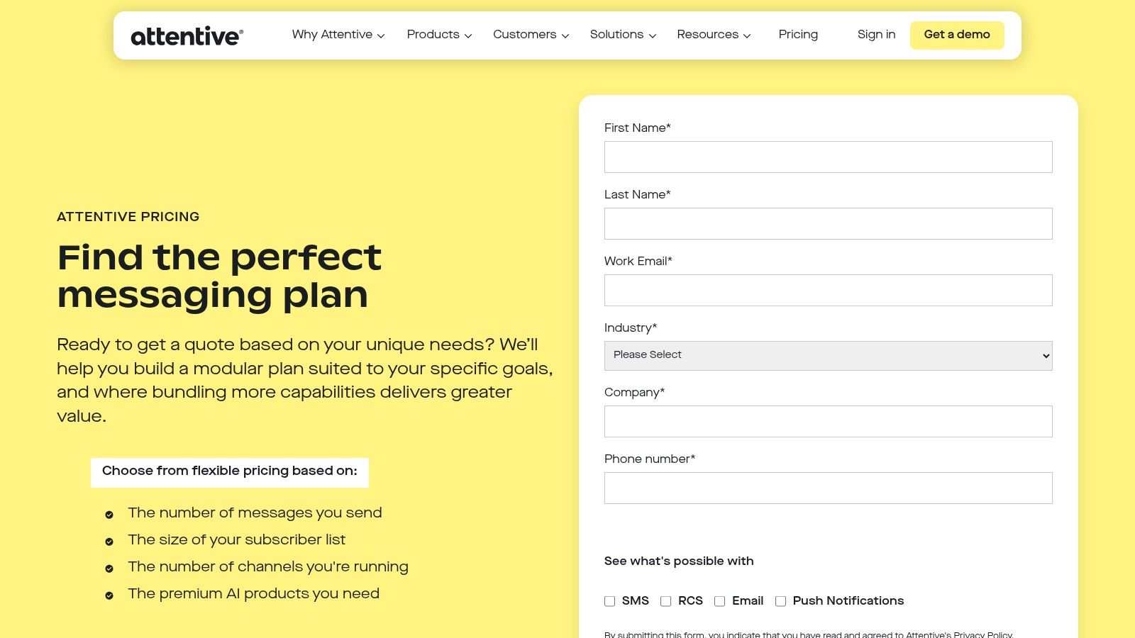 Attentive – SMS-First Messaging Platform