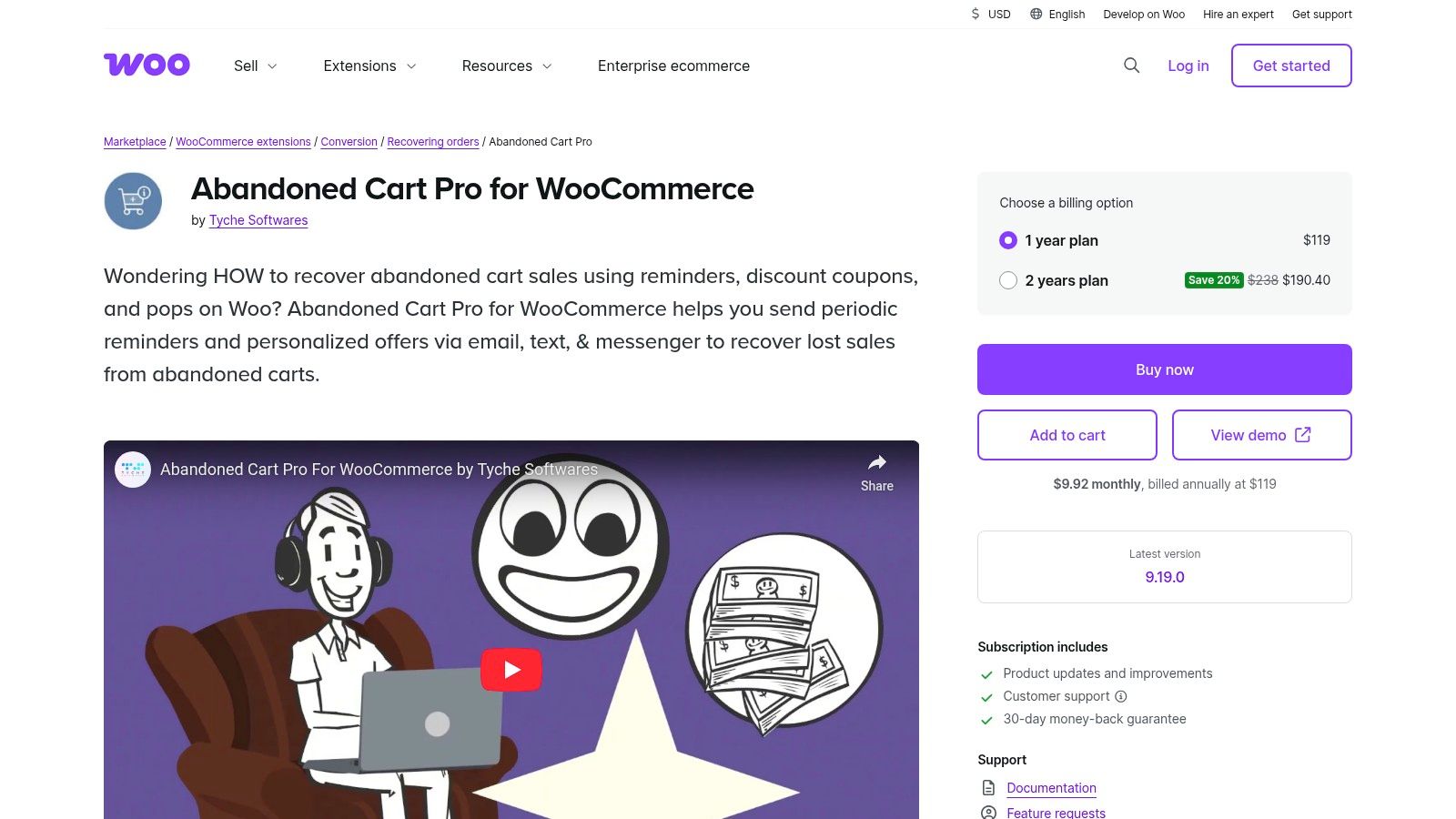 WooCommerce Marketplace – Abandoned Cart Pro