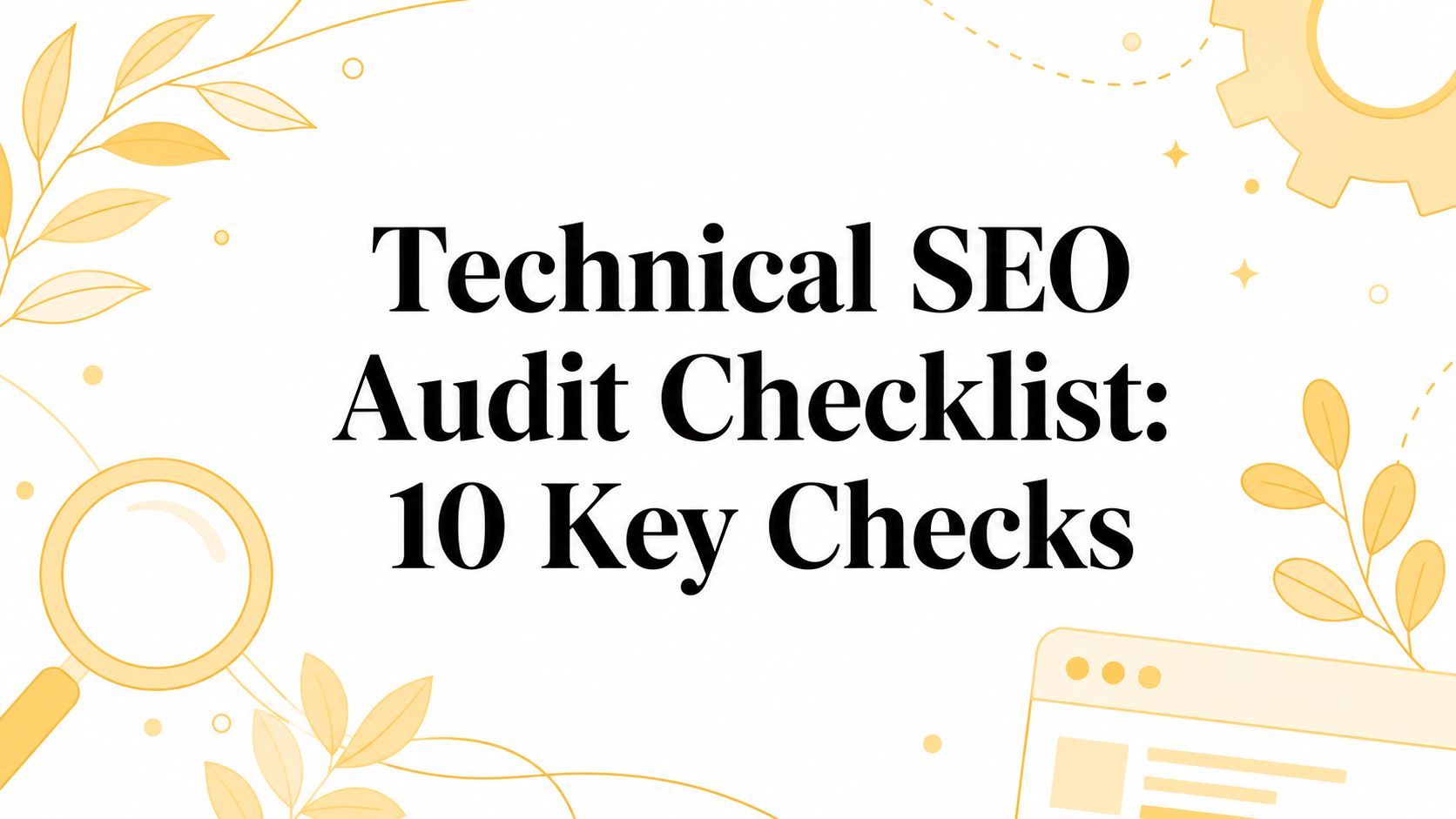 Technical SEO Audit Checklist: 10 Key Checks