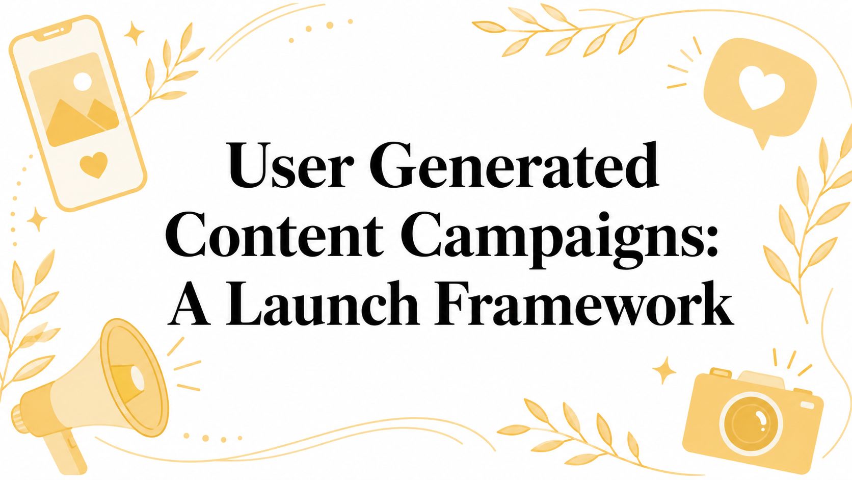 User Generated Content Campaigns: A Launch Framework