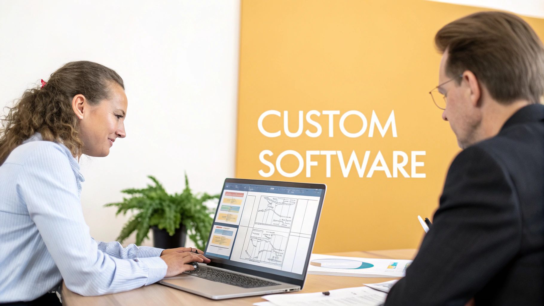 Custom software illustration