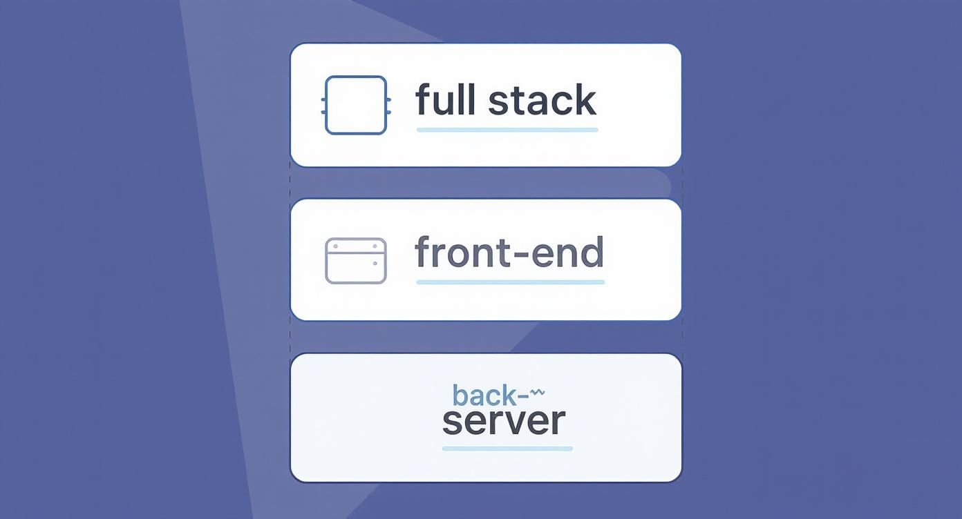 Infographic about what is full stack web development